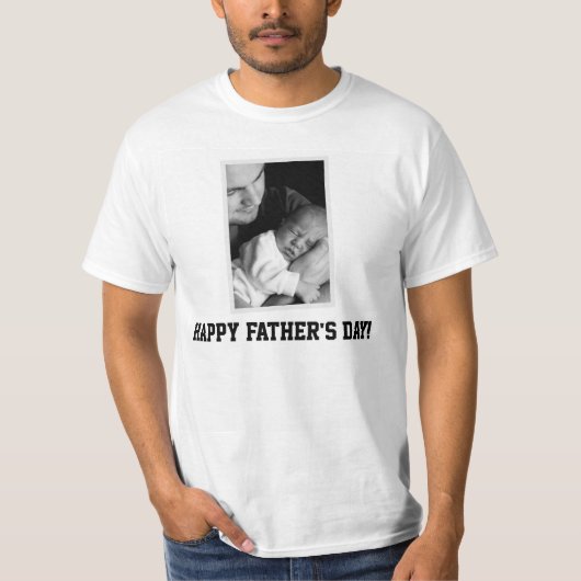 Happy Fathers Day Foto T-shirt (Voorkant)