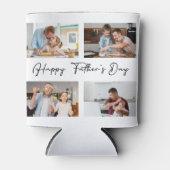 Happy Fathers day-fotocollage Blikjeskoeler (Voorkant)