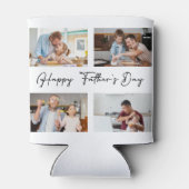 Happy Fathers day-fotocollage Blikjeskoeler (Achterkant)