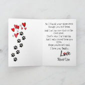 Happy Father's Day from your Bulldog Dog Card Kaart (Binnen)