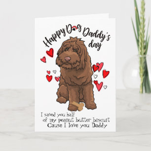 Happy Father's Day from your Labradoodle Dog Kaart