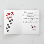 Happy Father's Day from your Labrador Retriever Kaart (Binnen)