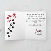 Happy Father's Day from your Miniature Schnauzer Kaart (Binnen)