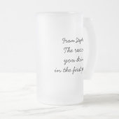 Happy Fathers Day Funny Beer Matglas Bierpul (Voorkant rechts)