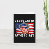 Happy Fathers Day Funny Joe Biden Onafhankelijkhei Kaart (Voorkant)