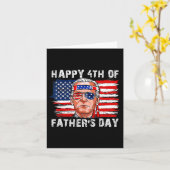 Happy Fathers Day Funny Joe Biden Onafhankelijkhei Kaart (Gele Bloem)