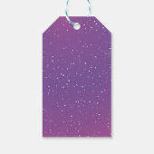 Happy Father's Day Galaxy Gift Label Cadeaulabel (Achterkant)