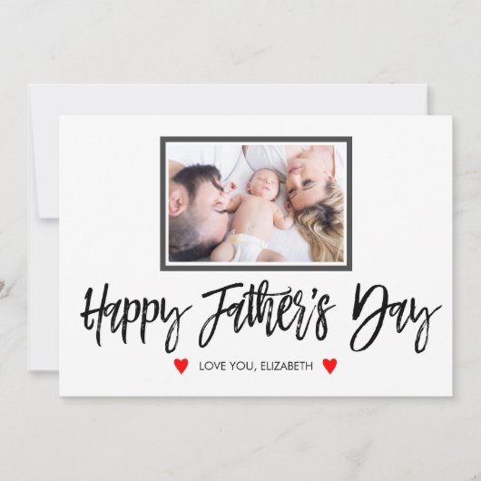 Happy Fathers Day gepersonaliseerd met foto Kaart (Voorkant)