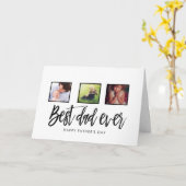 Happy Fathers Day gepersonaliseerde vader Kaart (Gele Bloem)