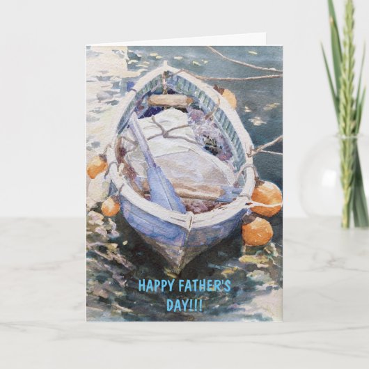 "Happy Fathers Day" gevouwen aankondiging Kaart (Voorkant)