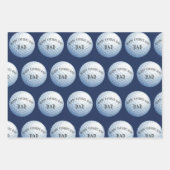 Happy Fathers Day Golf Ball Baller Inpakpapier Vel (Voorkant)
