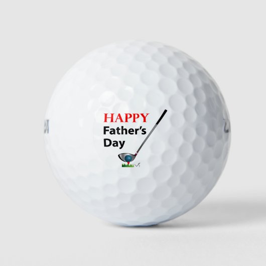 Happy Fathers Day Golf Cool Golfballen (Voorkant)