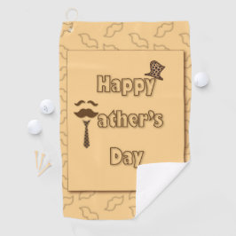 Happy Fathers Day Golfhanddoek