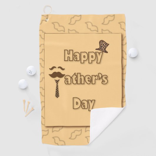 Happy Fathers Day Golfhanddoek (Insitu)