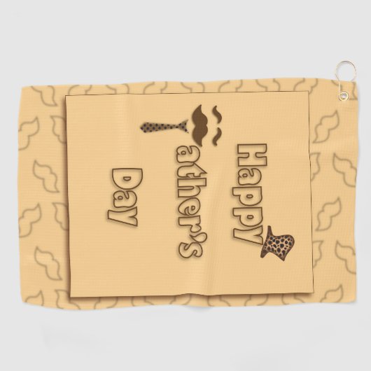 Happy Fathers Day Golfhanddoek (Horizontaal)