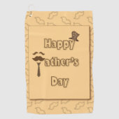 Happy Fathers Day Golfhanddoek (Voorkant)