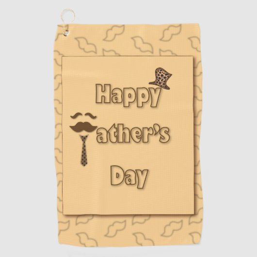 Happy Fathers Day Golfhanddoek (Voorkant)