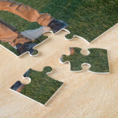 Happy Fathers Day Grandpa - Aangepast 3 fotostrip Legpuzzel (Zijkant)