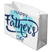 Happy Fathers Day Groot Cadeauzakje (Achterkant Gekanteld)