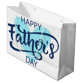 Happy Fathers Day Groot Cadeauzakje (Voorkant Gekanteld)