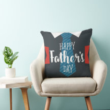 Happy Fathers Day Groot Stropdas Blauw Rood Wit