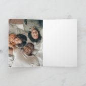 Happy Fathers Day Handlettering Photo Custom Color Kaart (Binnen)