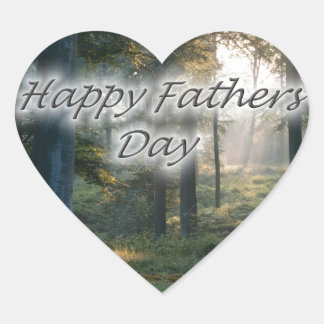 Happy Fathers Day Hart Sticker