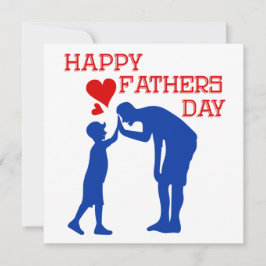 Happy Fathers Day High Five Love Heart Kaart