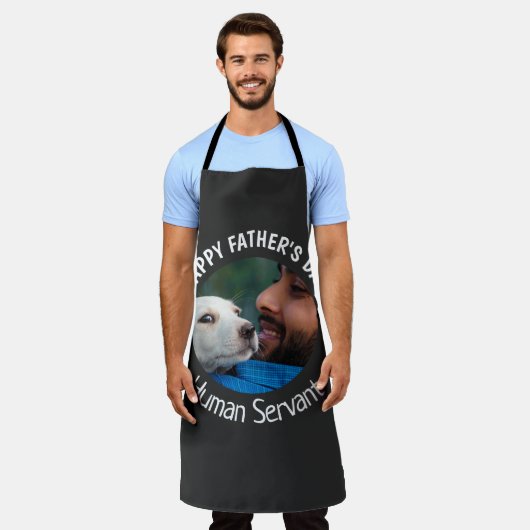 Happy Fathers Day Human Servant Custom Black Schort (Gedragen)