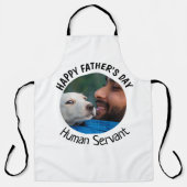 Happy Fathers Day Human Servant Custom White Schort (Voorkant)