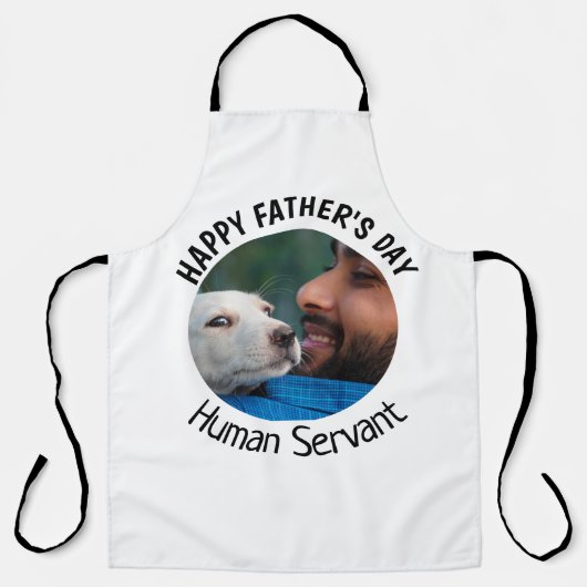 Happy Fathers Day Human Servant Custom White Schort (Voorkant)
