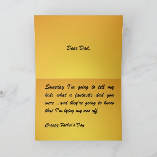 Happy Fathers Day - Ik lieg Kaart (Binnen)