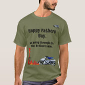 Happy Fathers Day - In het vuur T-shirt. T-shirt (Voorkant)