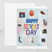 Happy Father's Day Invitation Kaart (Voorkant / Achterkant)