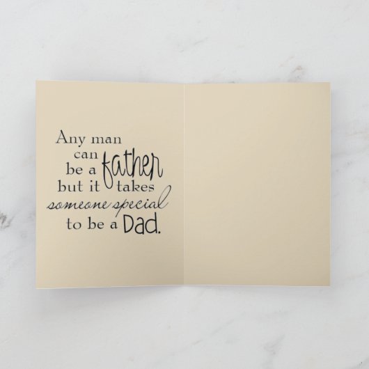 Happy Fathers Day Kaart (Binnen)