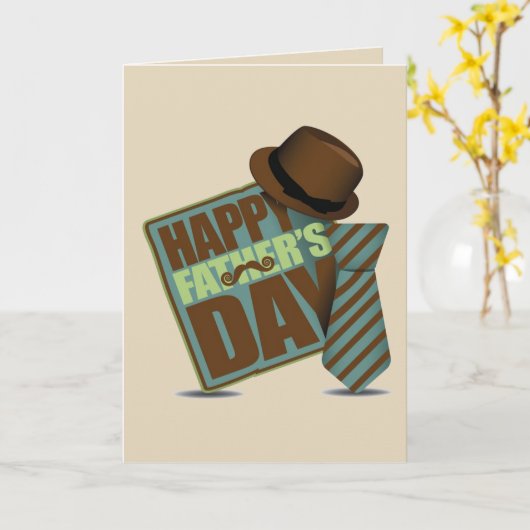 Happy Fathers Day Kaart (Gele Bloem)