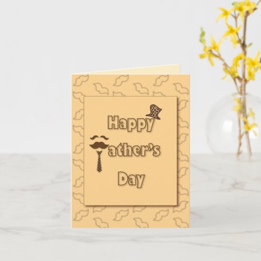 Happy Fathers Day Kaart (Gele Bloem)