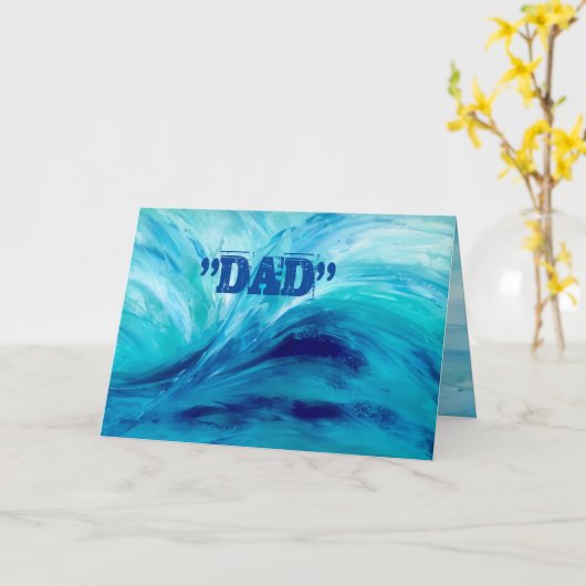 Happy Fathers Day Kaart (Gele Bloem)