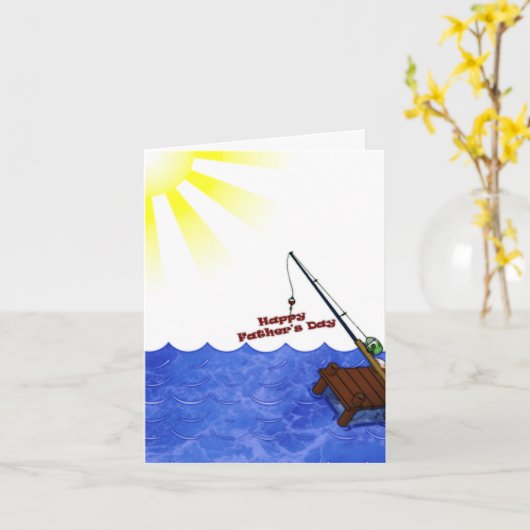 Happy Fathers Day Kaart (Gele Bloem)