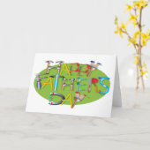 Happy Fathers Day Kaart (Gele Bloem)