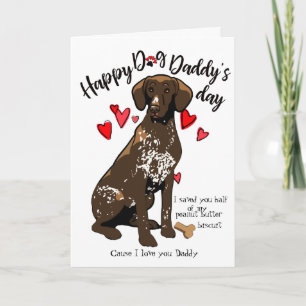 Happy Fathers Day Kaart - Uw kortharige pointer