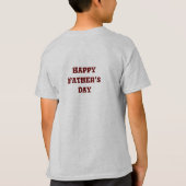 Happy Father's Day kinder T-Shirt (Achterkant)