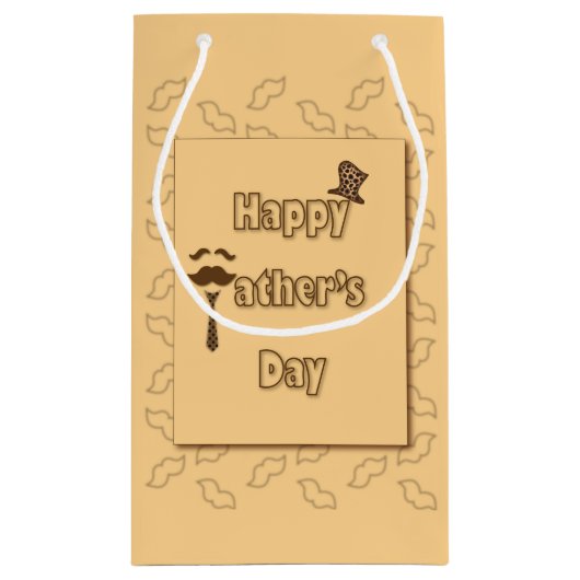 Happy Fathers Day Klein Cadeauzakje (Achterkant)