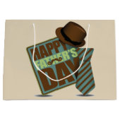 Happy Fathers Day Large Cadeautasje (Voorkant)