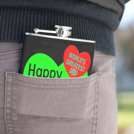 Happy Fathers Day Love Heupfles (Voorbeeld)