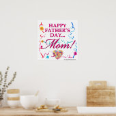 Happy Fathers Day Mam Poster (Keuken)