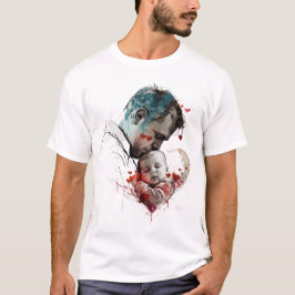 Happy fathers day mans T-shirt Nederland