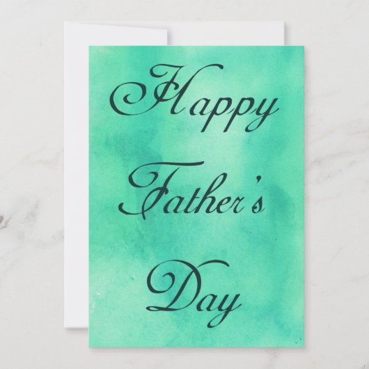 Happy Fathers Day Mint Green Summer Picnic Kaart (Voorkant)