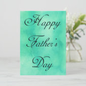 Happy Fathers Day Mint Green Summer Picnic Kaart (Staand voorkant)