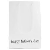 HAPPY FATHERS DAY Moderne typografie Joy Kinder Fu Medium Cadeauzakje (Achterkant)